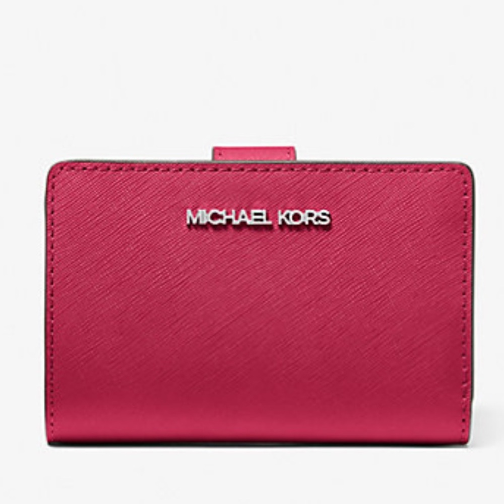 MICHAEL KORS Medium Saffiano
Leather Bifold ZP CN Wallet